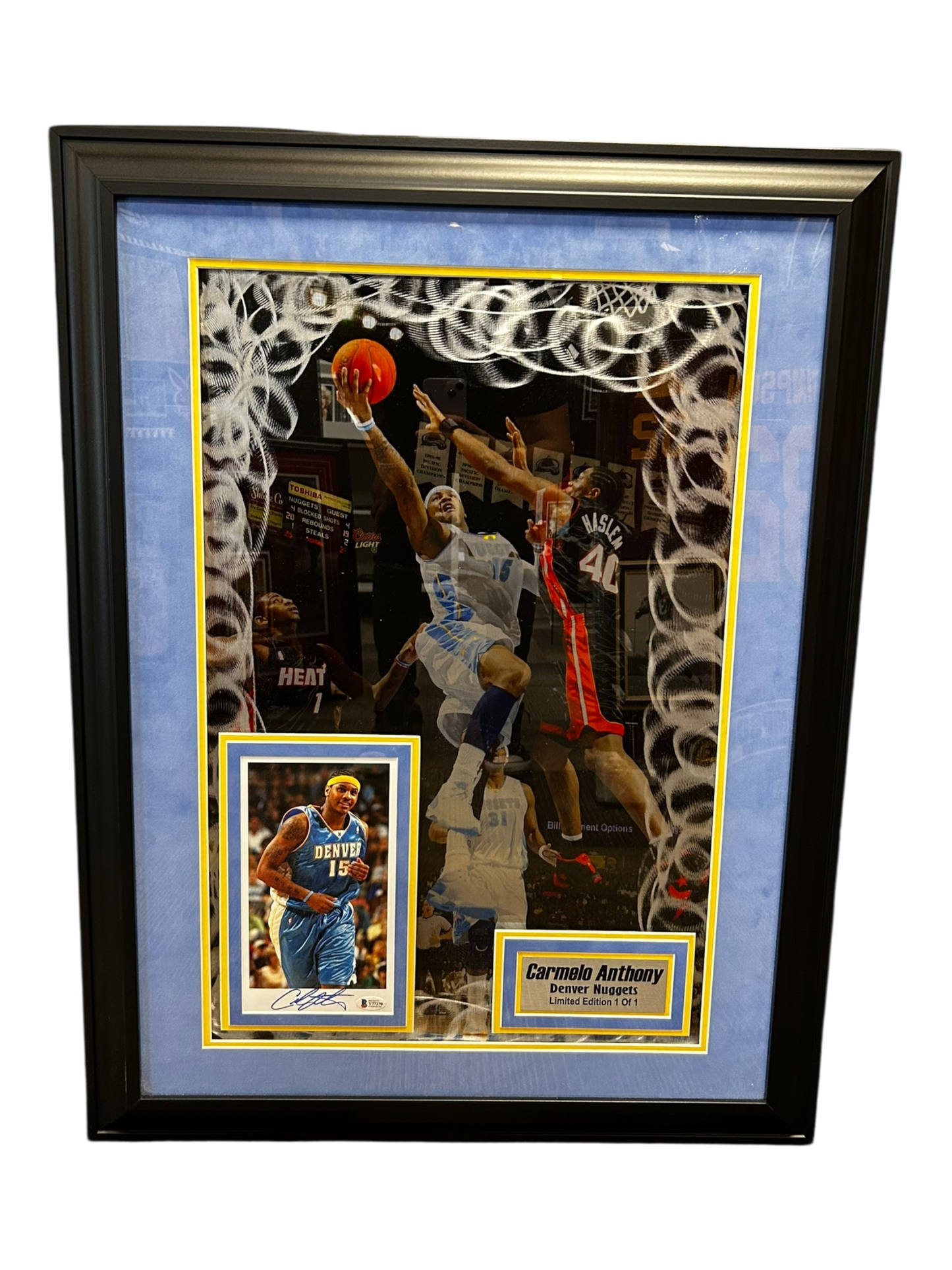 Carmelo Anthony Auto On Metal 1 Of 1 (FSP)