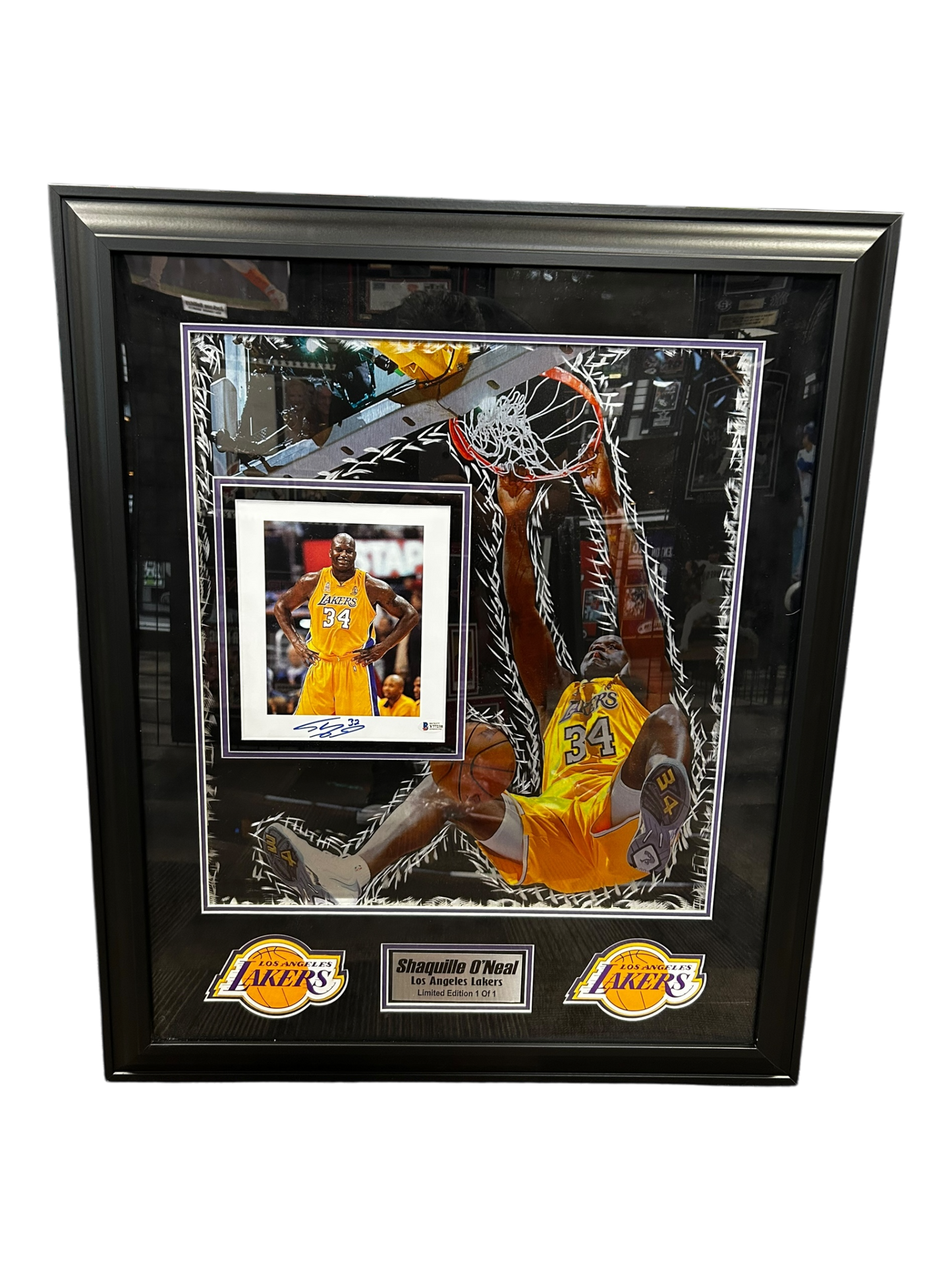 Shaquille O’Neal Auto On Metal 1 Of 1 (FSP)