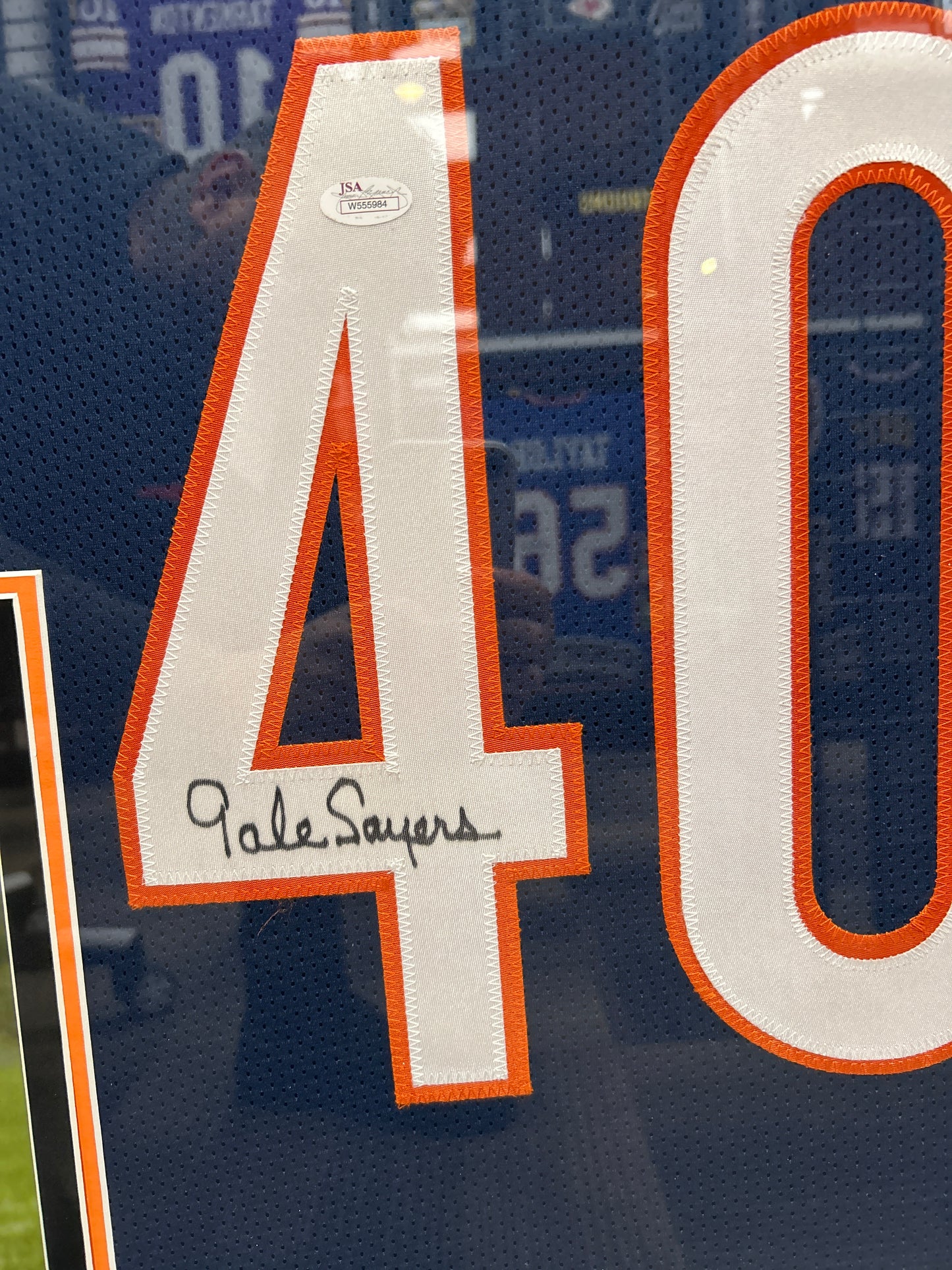 Gale Sayers signed Jersey (FSJ)