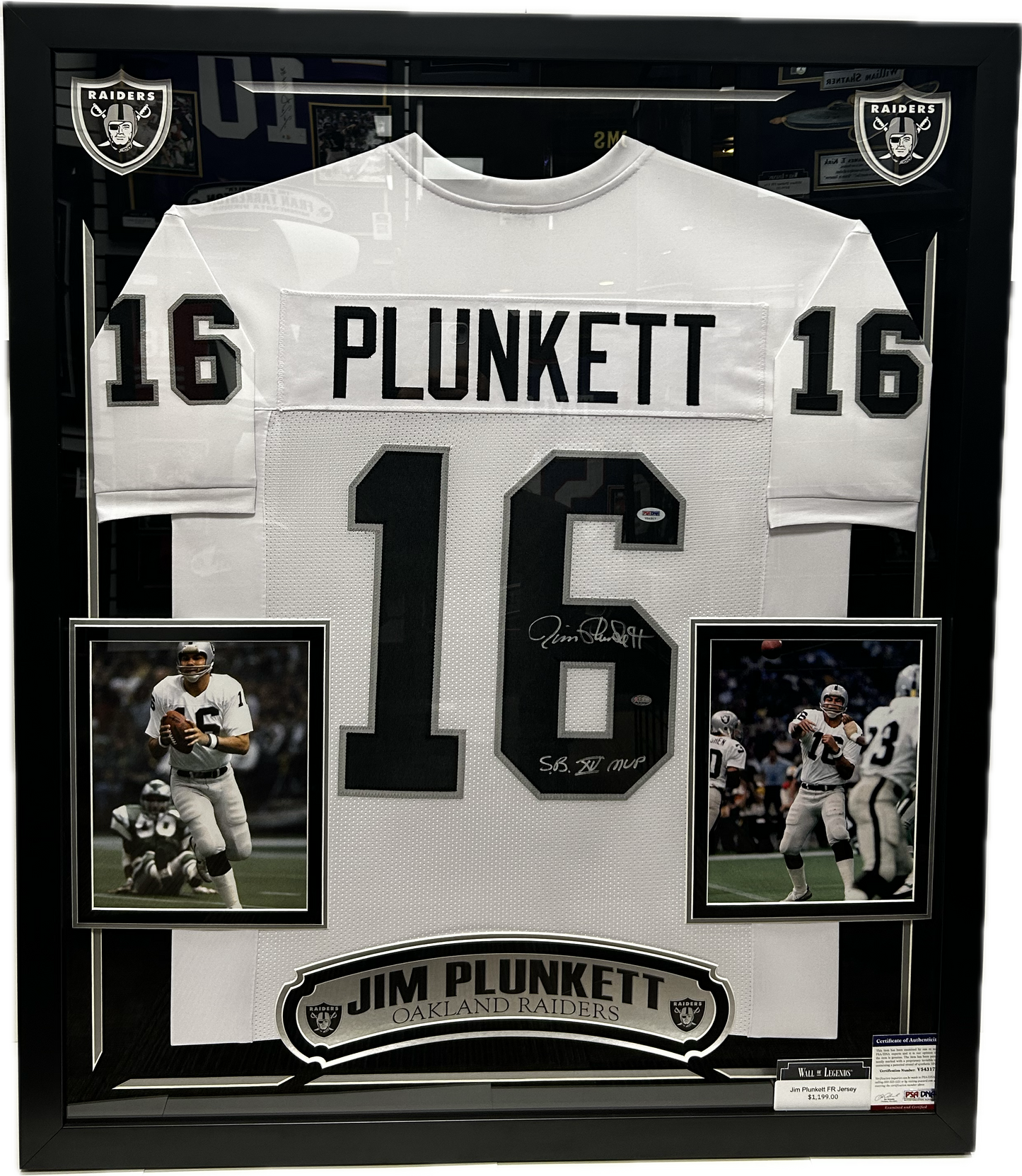 Jim Plunkett  Signed Jersey (FSJ)