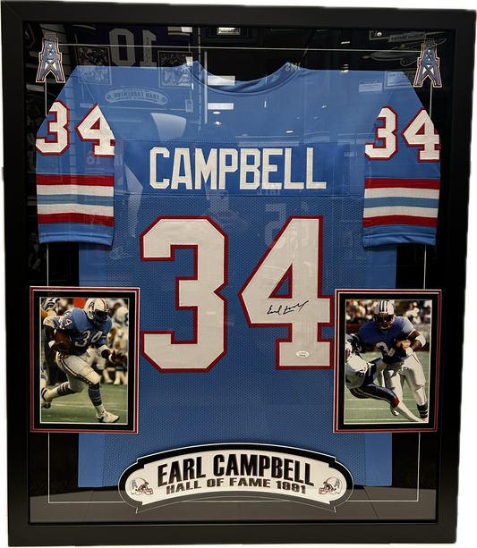 Earl Campbell  Signed Jersey (FSJ)