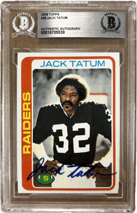 Jack Tatum SGN Topps Card (SI)
