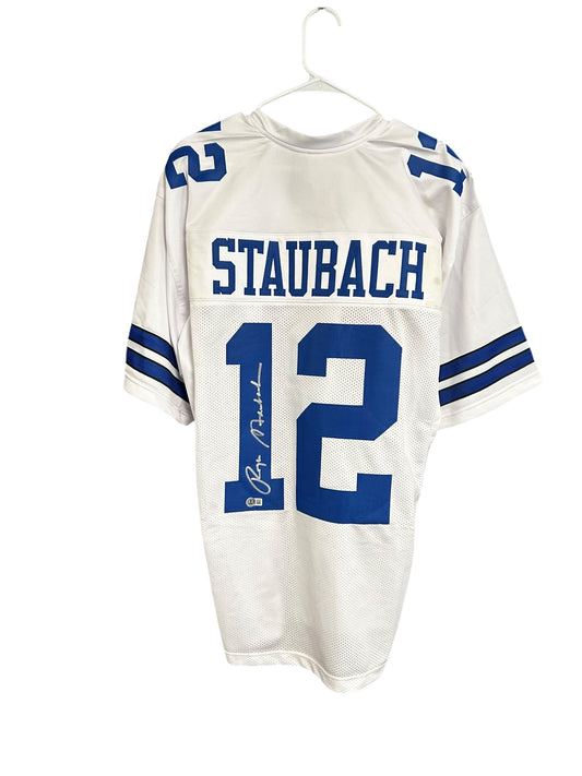 Roger Staubach signed Jersey (SI)