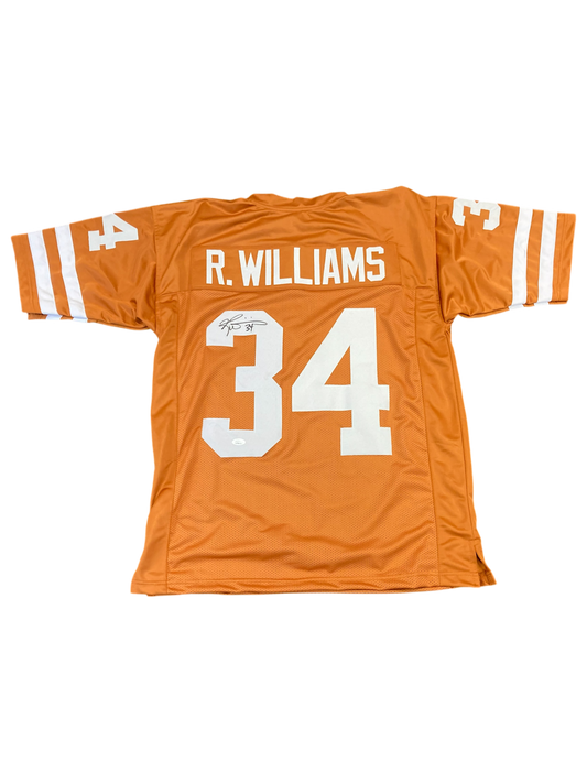 Ricky Williams Signed Texas College Orange Texas Jersey (JSA) (SI)