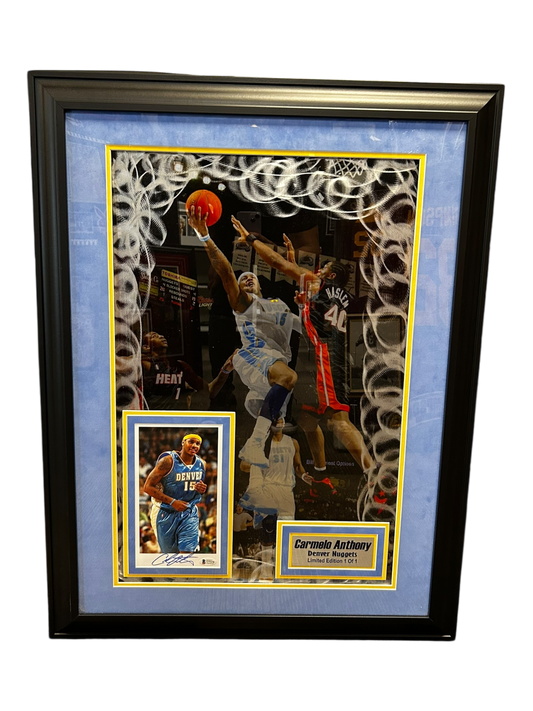 Carmelo Anthony Auto On Metal 1 Of 1 (FSP)