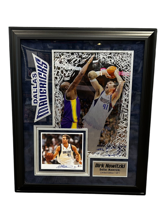 Dirk Nowitzki Auto On Metal 1 Of 1 (FSP)