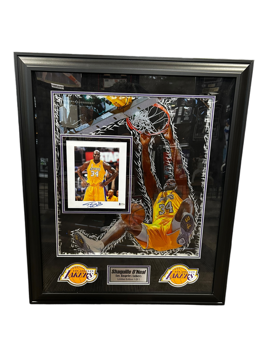 Shaquille O’Neal Auto On Metal 1 Of 1 (FSP)