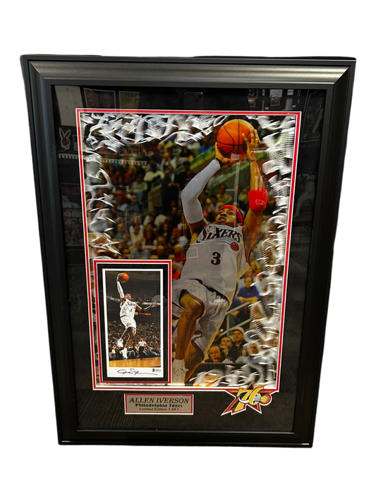 Allen Iverson Auto On Metal 1 of 1 (FSP)